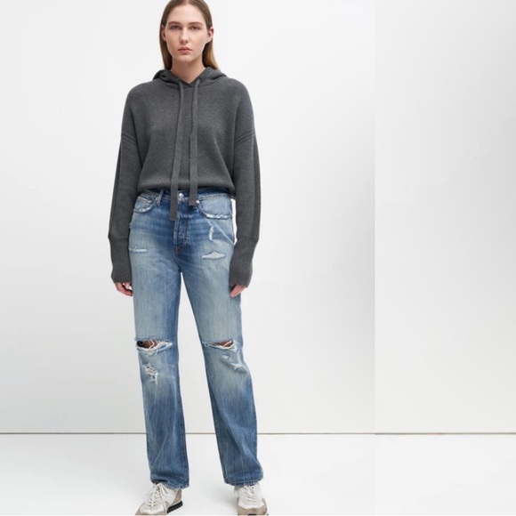 7 For All Man Kind Easy Straight With Destroy In Grand Canyon Size 25 NWT - Picture 6 of 6